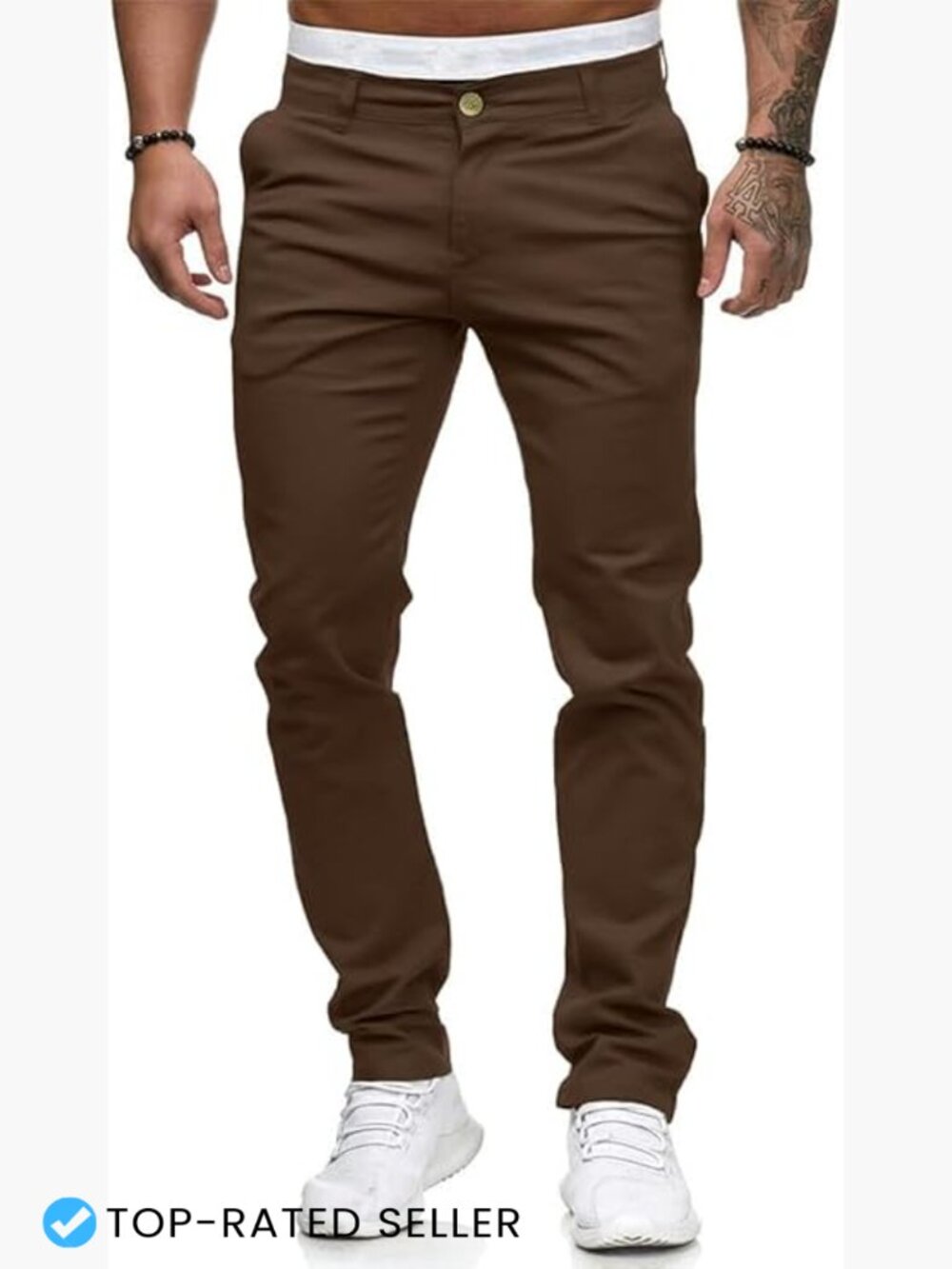 Slim Fit Chino Pants Stretch Skinny Flat Front Casual Dress Pants